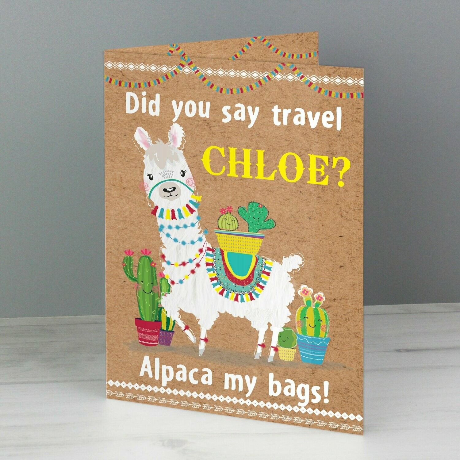 Personalised Llama Card