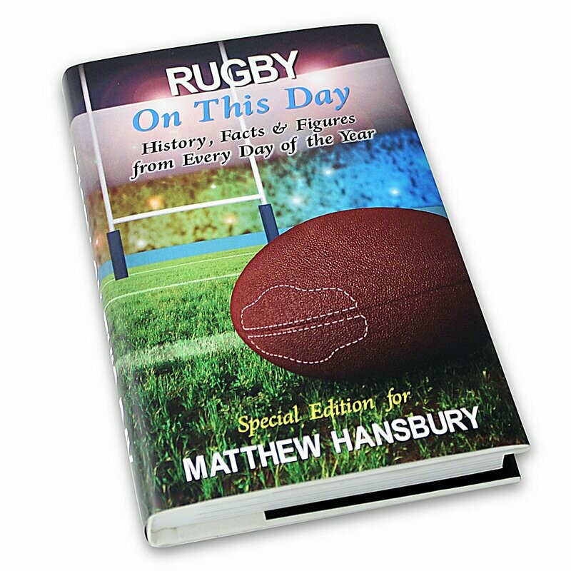 Personalised Rugby On This Day Book