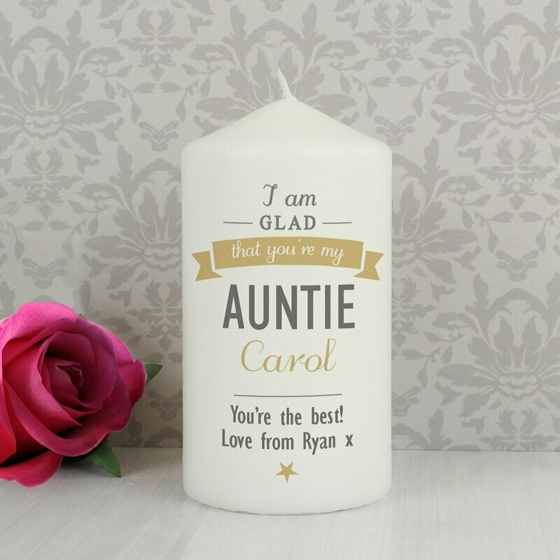 Personalised I Am Glad... Candle