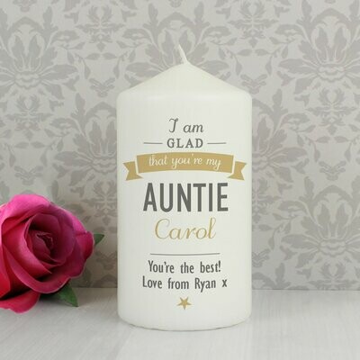 Personalised I Am Glad... Candle
