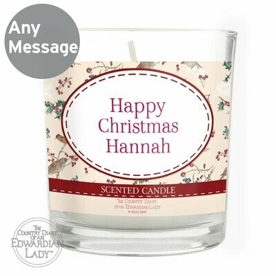 Personalised Country Diary Midwinter Scented Jar Candle