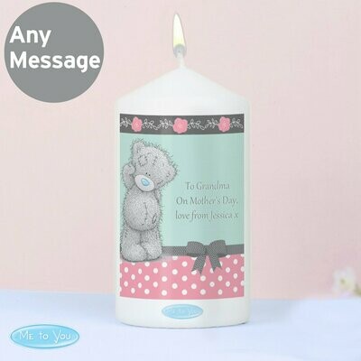 Personalised Me To You Pastel Polka Dot for Her Candle