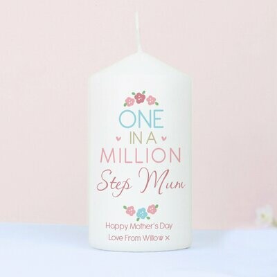 Personalised One in a Million Candle