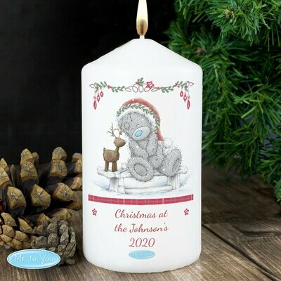 Personalised Me To You Reindeer Candle