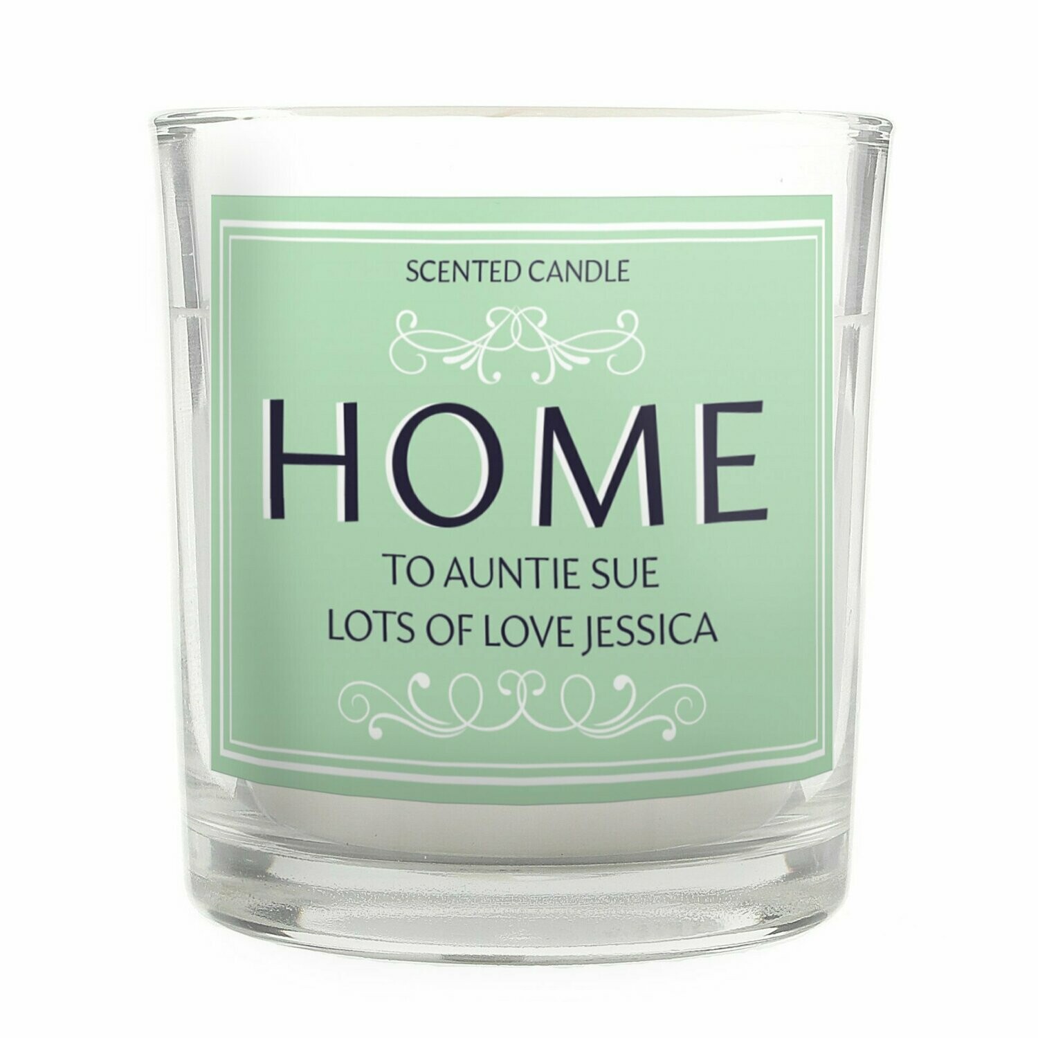 Personalised HOME Scented Jar Candle