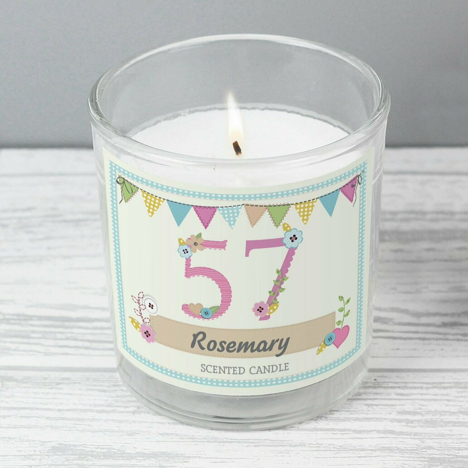 Personalised Birthday Craft Scented Jar Candle