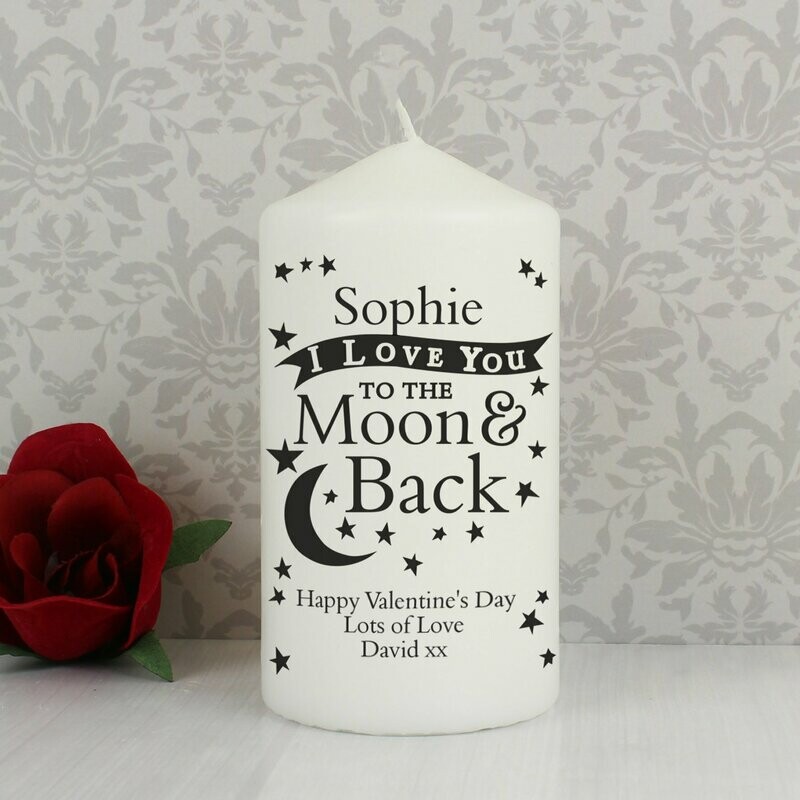 Personalised To the Moon and Back... Candle