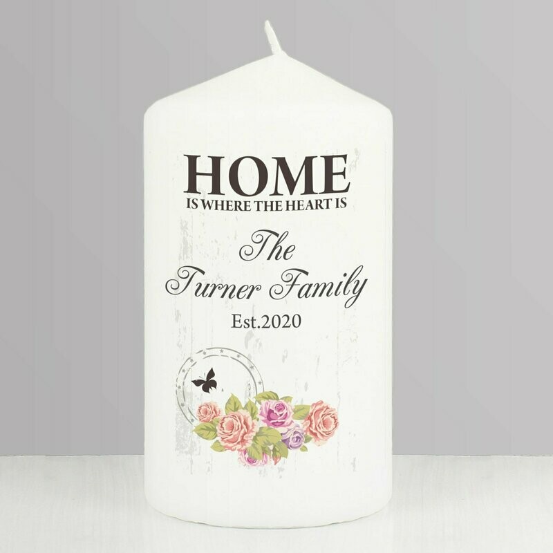 Personalised Shabby Chic Candle
