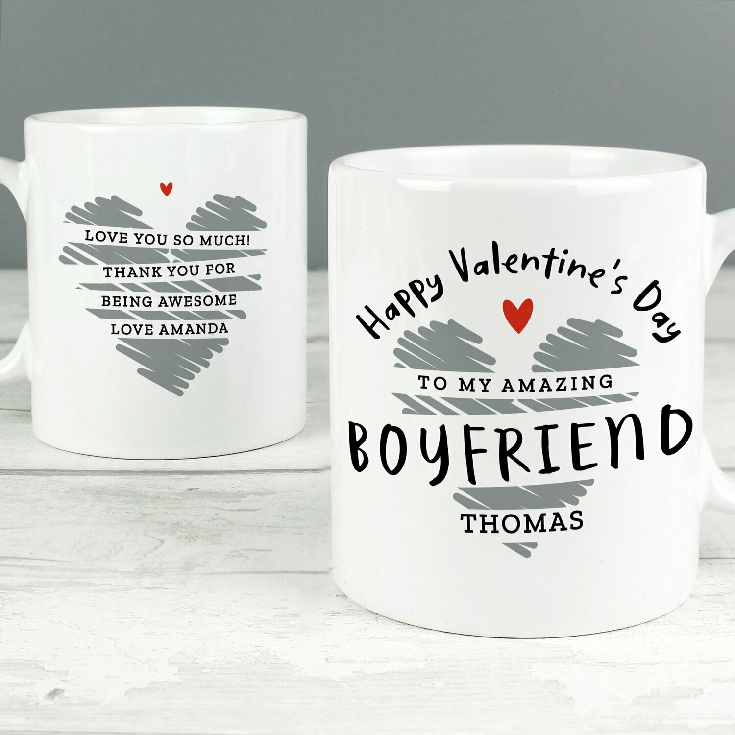 Personalised Happy Valentine's Day Mug