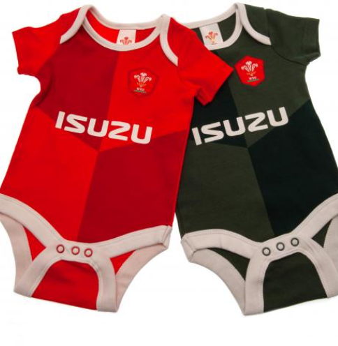 Wales RU 2 Pack Bodysuit