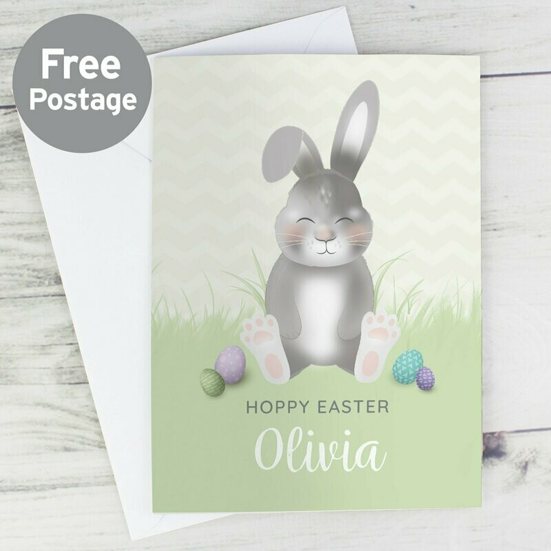 Personalised Easter Bunny Card