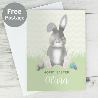 Personalised Easter Bunny Card