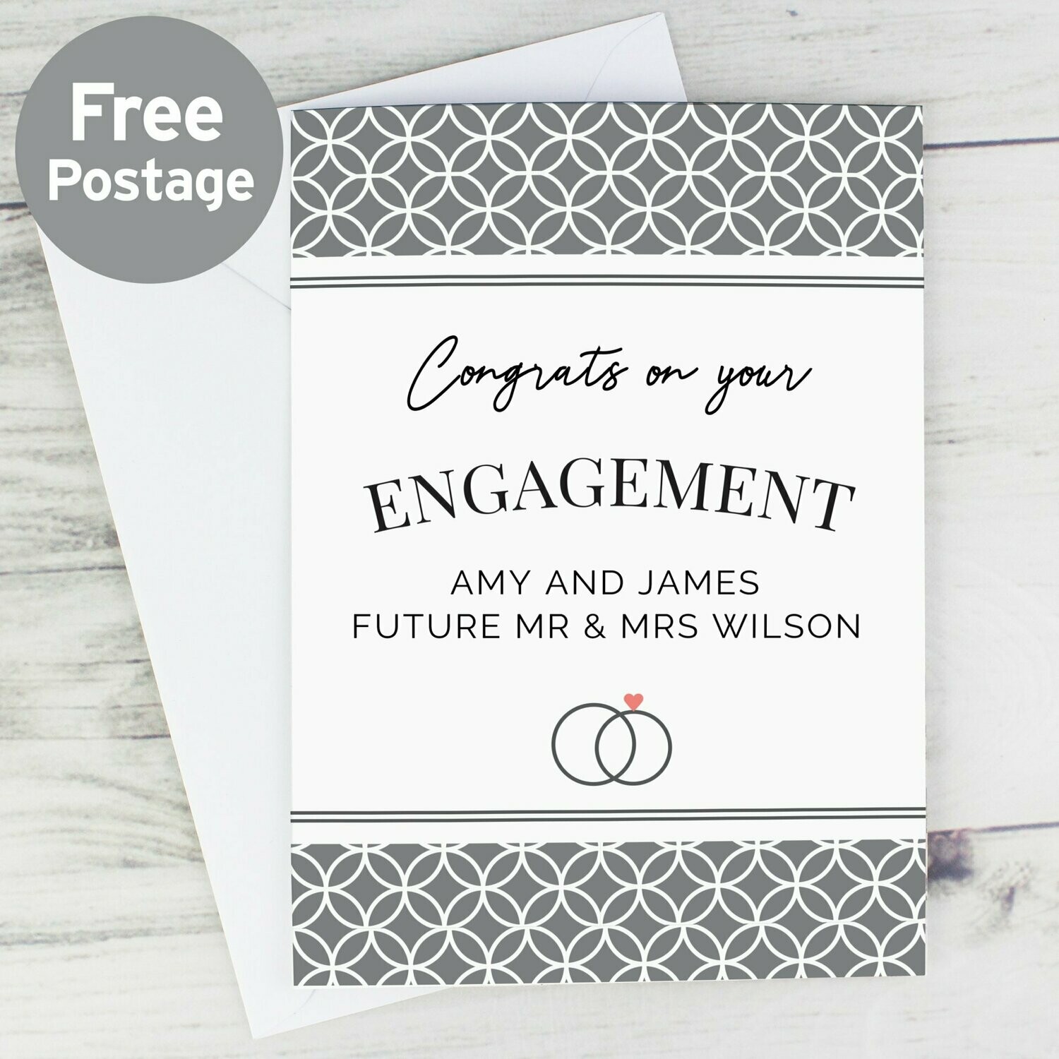 Personalised Couple Congratulations Card