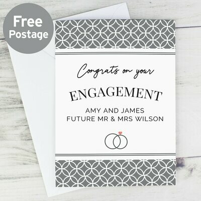 Personalised Couple Congratulations Card