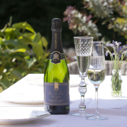 Personalised Mr & Mr Champagne
