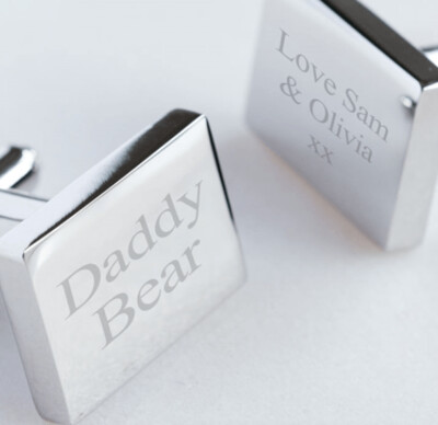 Personalised Rectangular Cufflinks