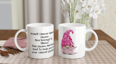 Warrior the Breast Cancer Gnome - Mug