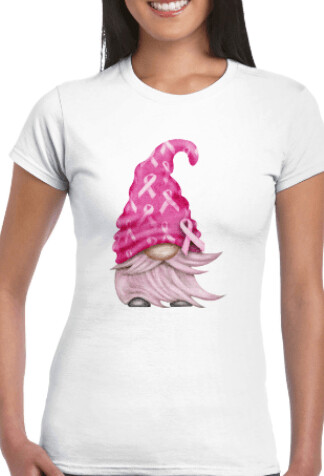 Warrior  Breast Cancer Gnome - Tshirt