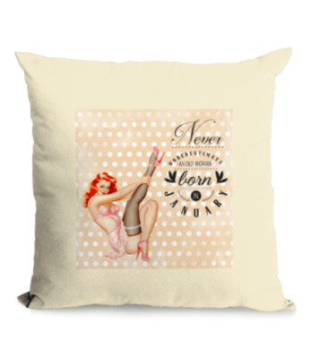 Pinup Girl Harriet - Never underestimate... Cushion