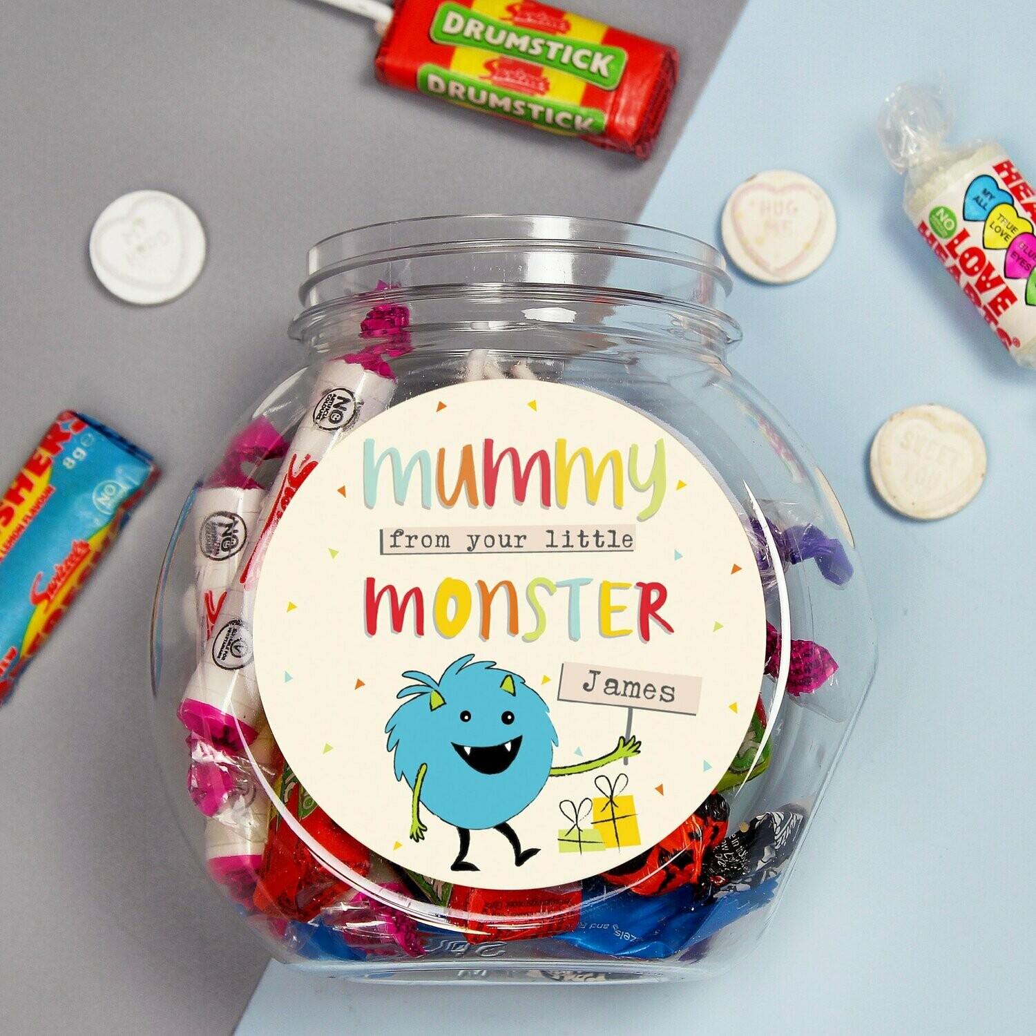 Personalised Little Monster Sweet Jar