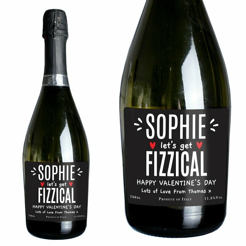 Personalised Let's Get FIZZICAL Prosecco