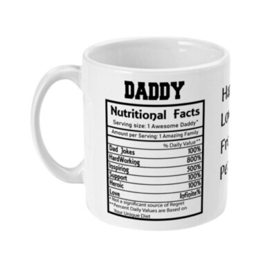 Daddy nutritional facts - Mug