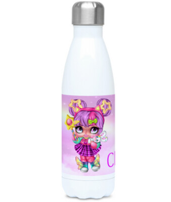 Pink Lilly Doll -  500ml water bottle