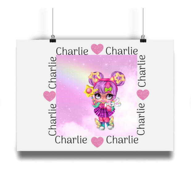 Pink Lilly Doll -  Print only
