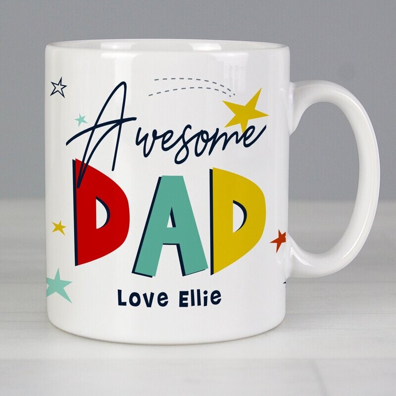 Personalised Awesome Dad Mug