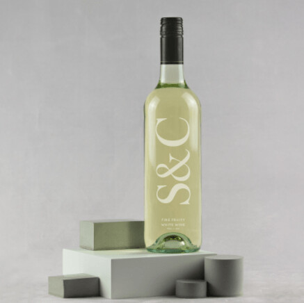 Engraved Initials Wine