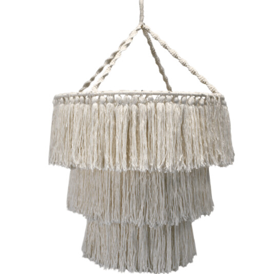Macrame Soft Chandelier - Natural