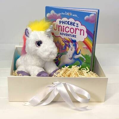 Unicorn Story Personalised Book and Plush Toy Giftset