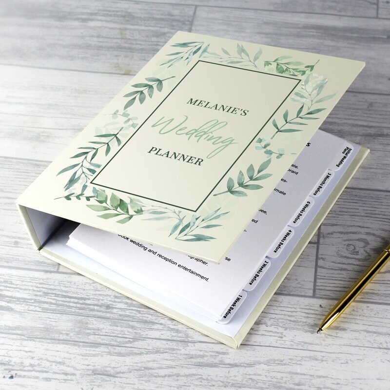 Personalised Botanical Wedding Planner (Name)