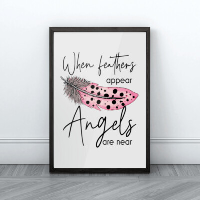 When Feathers appear (2) Framed Print