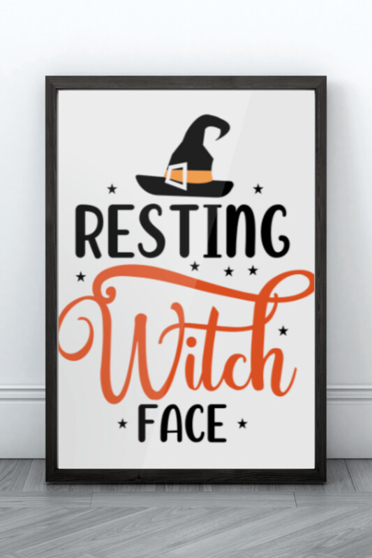 Resting Witch Face - Framed Print