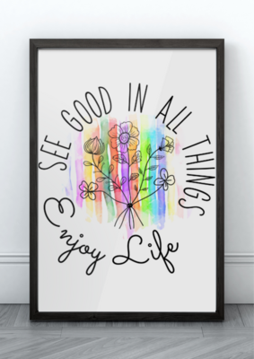 See good in all -  Framed Print