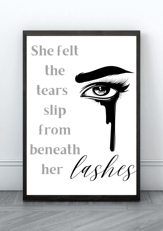 She felt the tears -  Framed Print