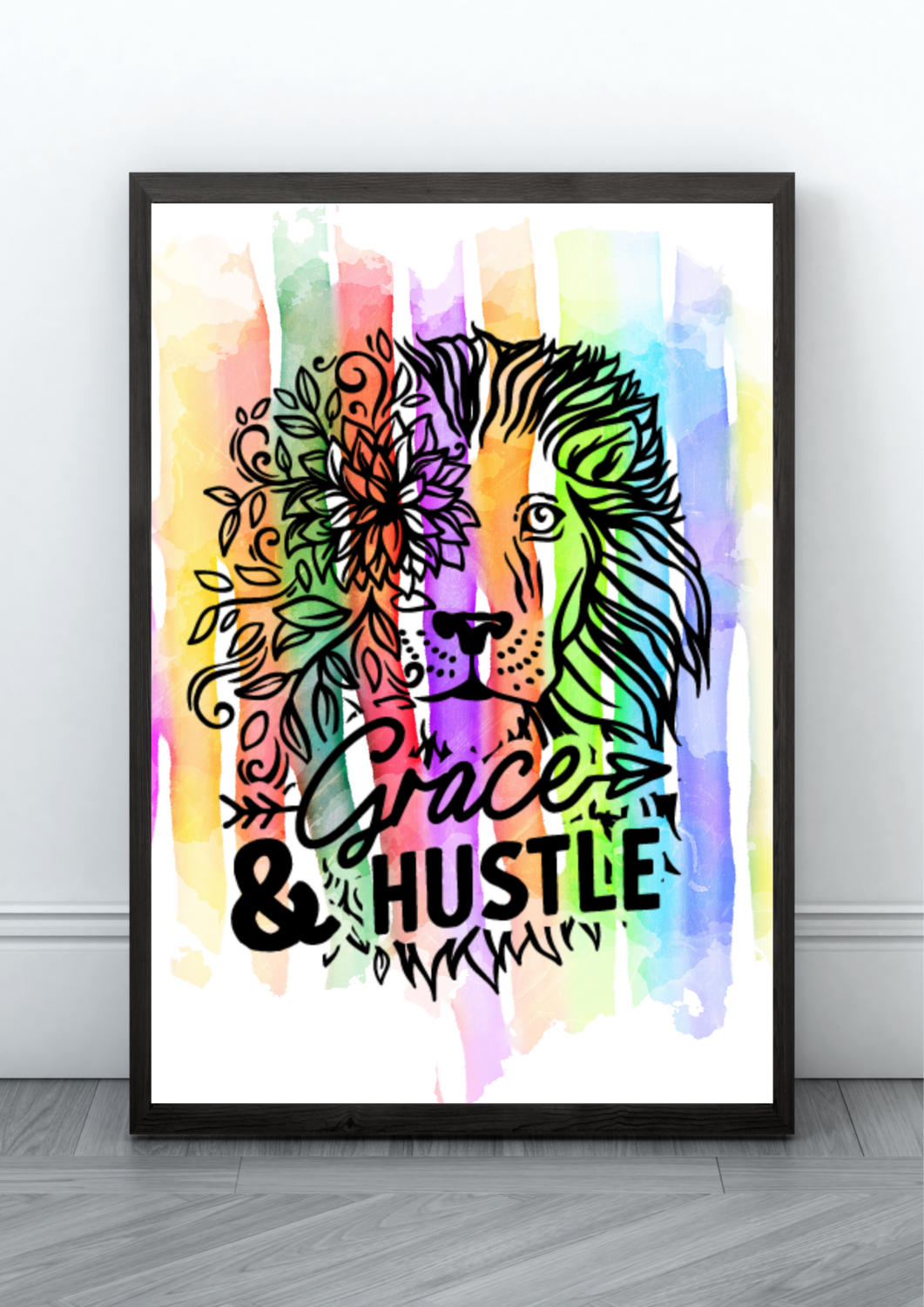 Grace & Hustle -  Framed Print