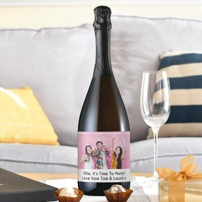 Personalised Photo Upload Bottle of Prosecco