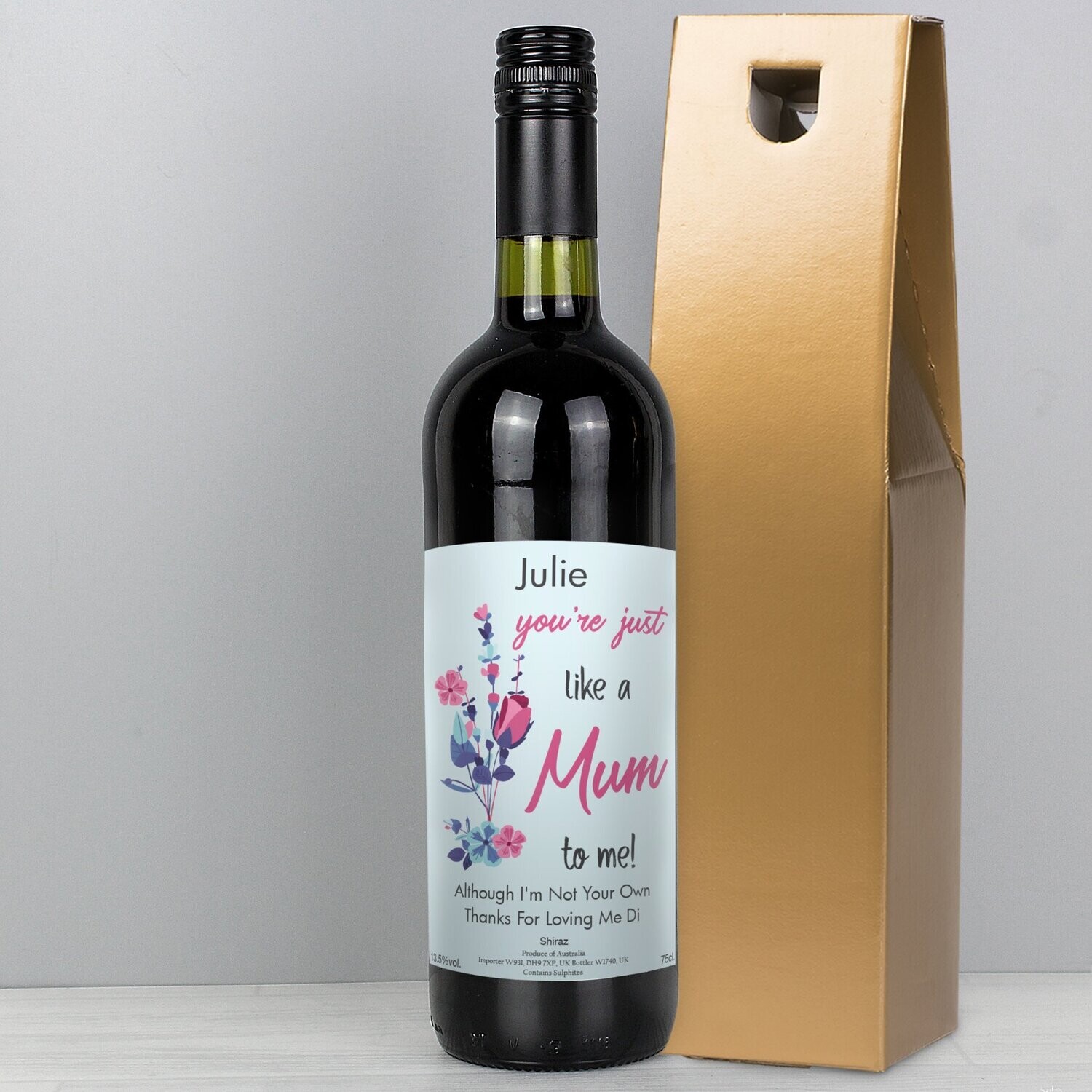 Personalised Just Like A Mum Red Wine