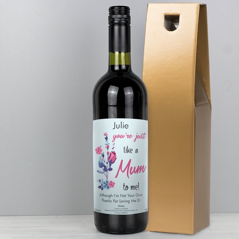 Personalised Just Like A Mum Red Wine