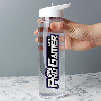 Personalised Pro Gamer Water Bottle