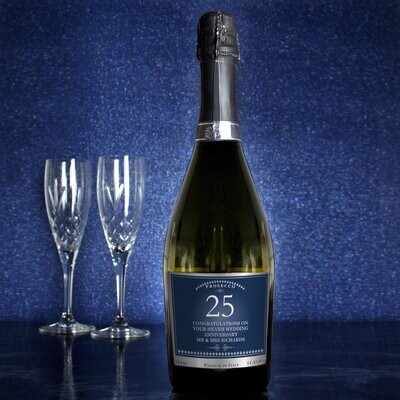 Personalised Birthday And Anniversary Bottle of Prosecco
