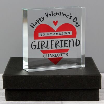 Personalised Valentine's Day Crystal Token