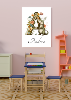 Personalised Animal Alphabet (A - Z) - Poster (Various sizes)