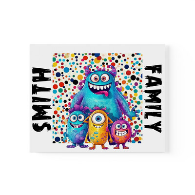 Monster Family Print - A4 Print