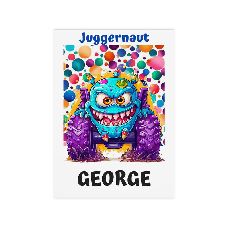 Monster Madness Trucks - A4 Personalised Prints