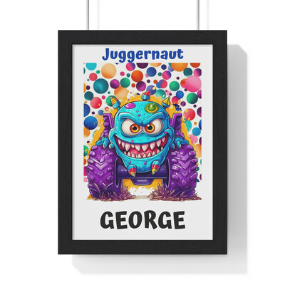 Monster Madness Trucks - A4 Personalised Framed Prints