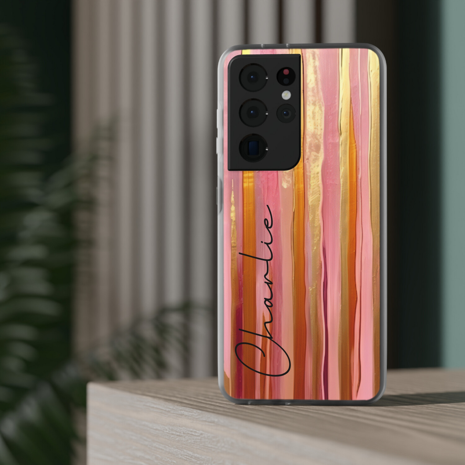 Pink & Gold Abstract Collection - Flexi Phone Case