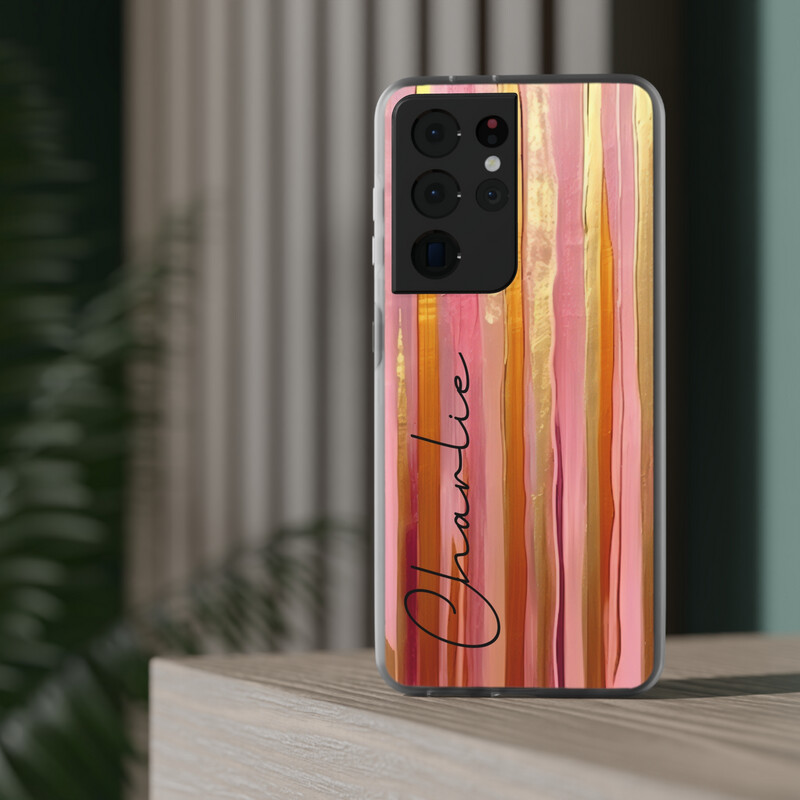 Pink & Gold Abstract Collection - Flexi Phone Case